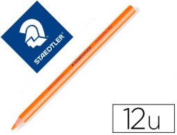 12 lápices de color Staedtler Textsurfer Dry triangular naranja fluorescente